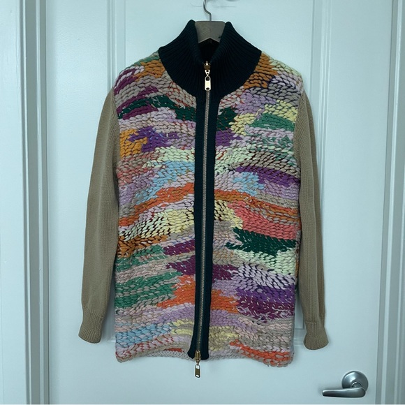 CHLOE Chunky Knit Multi-color Runway Sweater \\ S - Picture 8 of 14